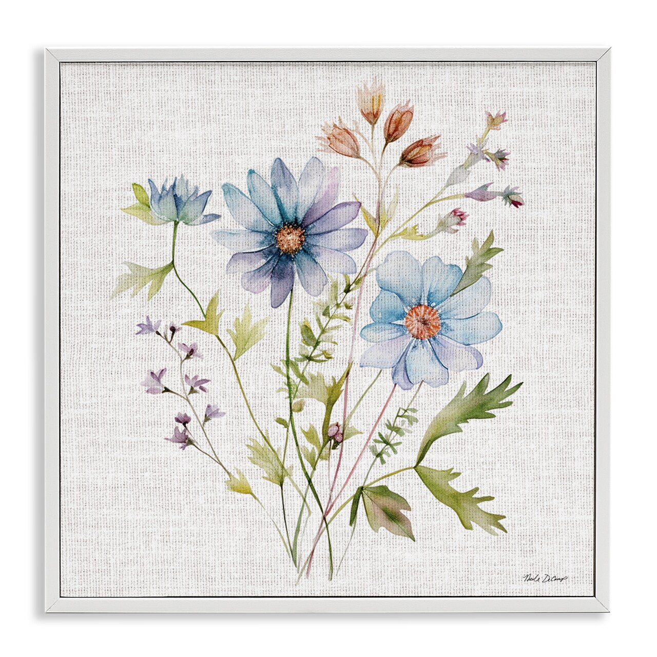 Stupell Industries Wild Floral Botanical Bundle Framed Giclee, design by Nicole DeCamp